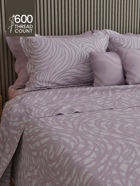 100% Cotton 600 TC, Printed King Bedsheet Set, Luxe Loom Weavers Gallore