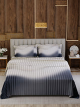 100% Cotton King Bedsheet Set, 300 TC Printed, Gardenia Augusta