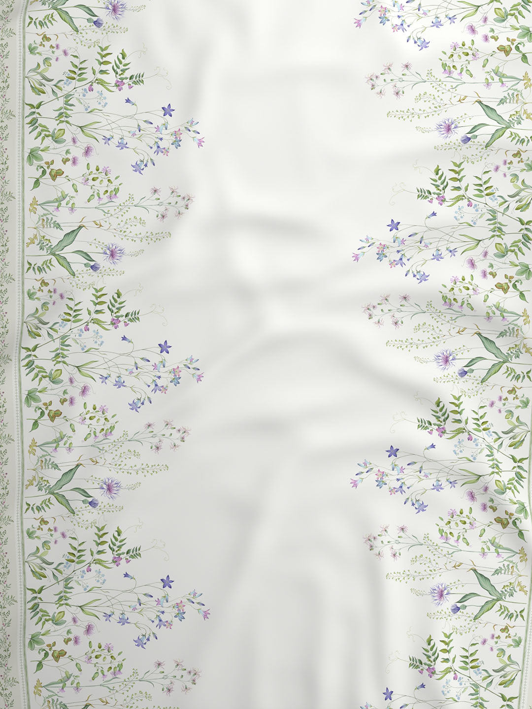 100% Cotton King Bedsheet Set, 300 TC Printed, Gardenia Augusta