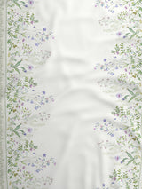 100% Cotton King Bedsheet Set, 300 TC Printed, Gardenia Augusta