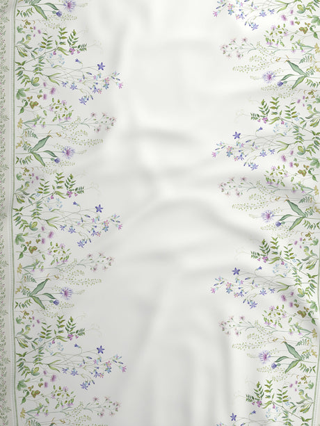 100% Cotton King Bedsheet Set, 300 TC Printed, Gardenia Augusta