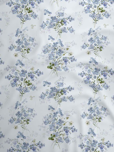 100% Cotton King Bedsheet Set, 300 TC Printed, Gardenia Augusta