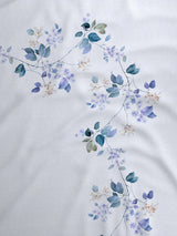 100% Cotton King Bedsheet Set, 300 TC Printed, Gardenia Augusta