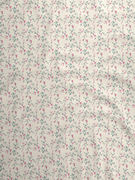 100% Cotton Super King Bedsheet Set, 300 TC Floral, Gardenia Augusta