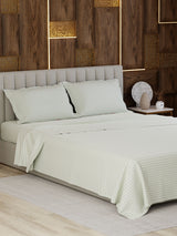 100% Cotton Super King Bedsheet Set, 300 TC Floral, Gardenia Augusta
