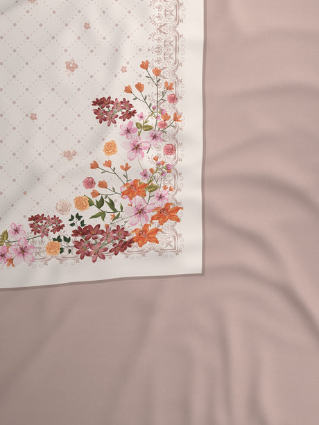 100% Cotton Super King Bedsheet Set, 300 TC Floral, Gardenia Augusta