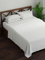 100% Cotton, King Bedsheet Set, 300 TC Solid, Emblem