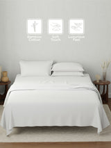Bamboo Cotton, King Bedsheet Set, 180 TC Solid, Natures