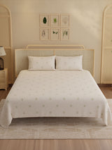 100% Kasturi Cotton King Bedsheet Set, 200 TC Printed, Indo Musk