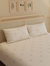 100% Kasturi Cotton King Bedsheet Set, 200 TC Printed, Indo Musk