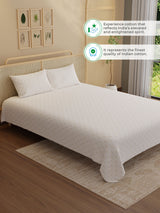 100% Kasturi Cotton King Bedsheet Set, 200 TC Printed, Indo Musk