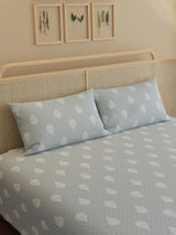 100% Kasturi Cotton King Bedsheet Set, 200 TC Printed, Indo Musk