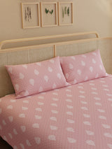 100% Kasturi Cotton King Bedsheet Set, 200 TC Printed, Indo Musk