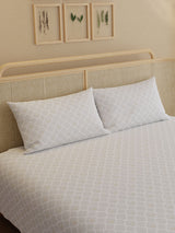 100% Kasturi Cotton King Bedsheet Set, 200 TC Printed, Indo Musk
