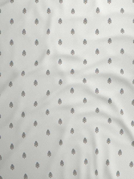 100% Kasturi Cotton King Bedsheet Set, 200 TC Printed, Indo Musk