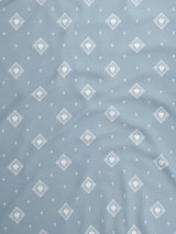 100% Kasturi Cotton, King Size, 200 TC Printed Fitted Sheet Set, Indo Musk