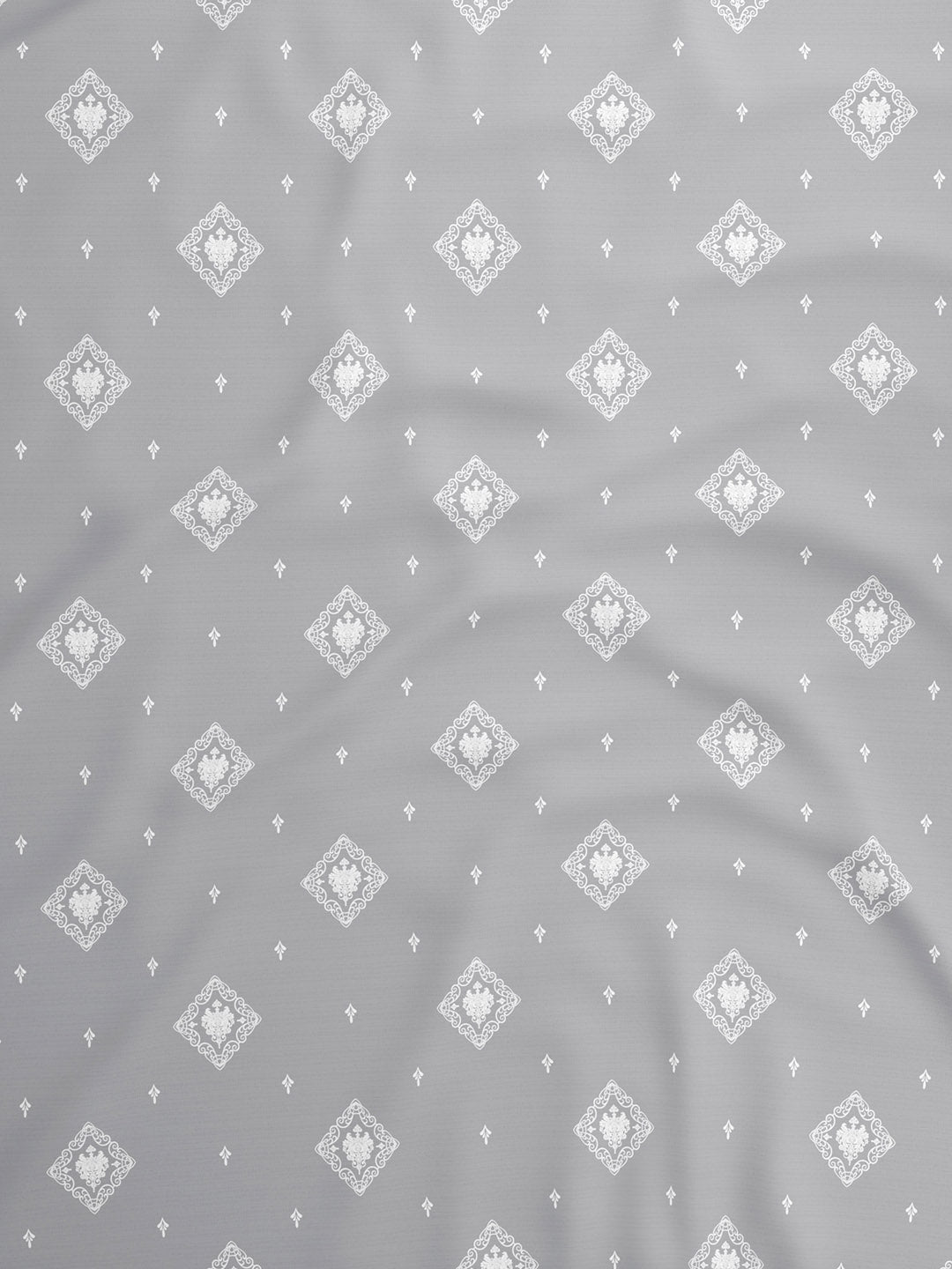 100% Kasturi Cotton, King Size, 200 TC Printed Fitted Sheet Set, Indo Musk