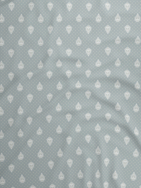 100% Kasturi Cotton 200 TC, Printed Single Bedsheet Set, Indo Musk