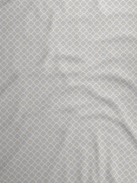 100% Kasturi Cotton 200 TC, Printed Single Bedsheet Set, Indo Musk