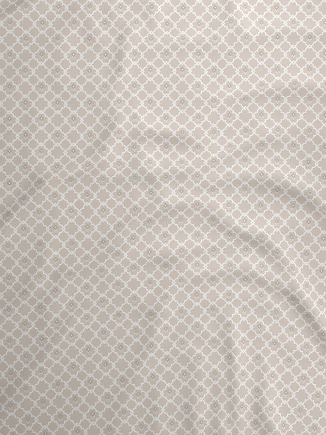 100% Kasturi Cotton 200 TC, Printed Single Bedsheet Set, Indo Musk
