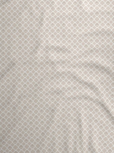 100% Kasturi Cotton 200 TC, Printed Single Bedsheet Set, Indo Musk
