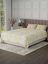 100% Cotton King Bedsheet Set, 200 TC Floral, Valatia