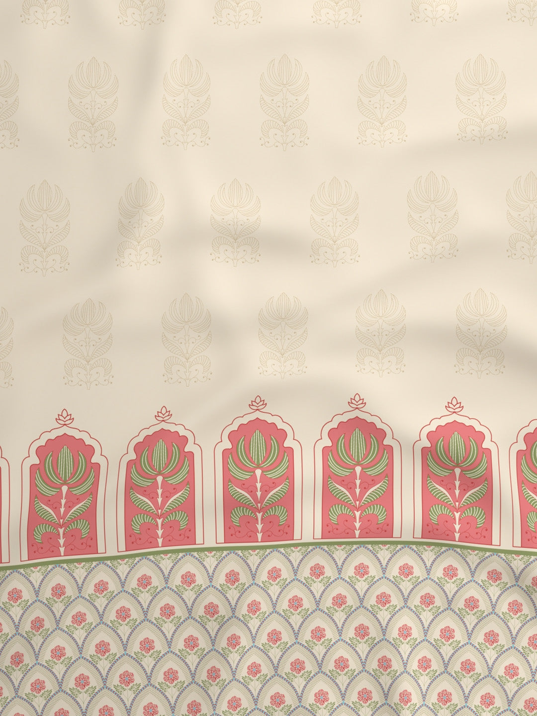 100% Cotton King Bedsheet Set, 200 TC Floral, Valatia