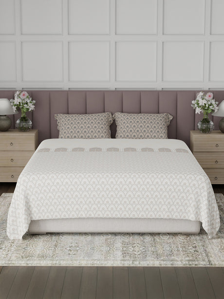 100% Cotton King Bedsheet Set, 200 TC Floral, Valatia