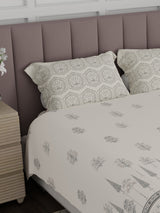 100% Cotton King Bedsheet Set, 200 TC Floral, Valatia