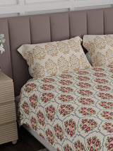 100% Cotton King Bedsheet Set, 200 TC Floral, Valatia