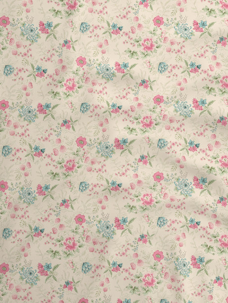 100% Cotton King Bedsheet Set, 200 TC Floral, Valatia