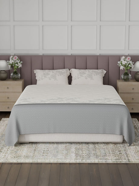 100% Cotton King Bedsheet Set, 200 TC Floral, Valatia