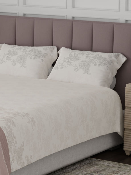 100% Cotton King Bedsheet Set, 200 TC Floral, Valatia
