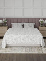 100% Cotton King Bedsheet Set, 200 TC Floral, Valatia