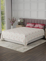 100% Cotton King Bedsheet Set, 200 TC Floral, Valatia