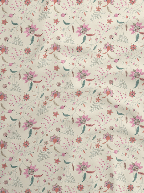 100% Cotton King Bedsheet Set, 200 TC Floral, Valatia