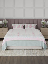 100% Cotton King Bedsheet Set, 200 TC Floral, Valatia