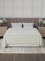 100% Cotton King Bedsheet Set, 200 TC Floral, Valatia