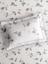 Monarch Grand 100% Cotton King Bedsheet with 2 Pillow Covers | White Floral Bedsheet Set