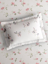 Monarch Grand 100% Cotton King Bedsheet with 2 Pillow Covers | Pink & White Floral Bedsheet Set