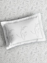 Monarch Grand 100% Cotton King Bedsheet with 2 Pillow Covers | White Floral Bedsheet Set