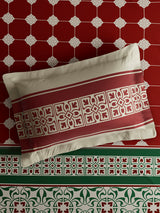 Embrace 100% Cotton King Bedsheet with 2 Pillow Covers | Red & Green Ethnic Print Bedsheet Set