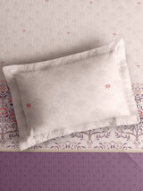 Valatia Tarang 100% Cotton King Bedsheet with 2 Pillow Covers | 200 TC Purple Ethnic Print Bedsheet Set