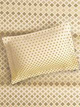 Valatia 100% Cotton Single Bedsheet with 1 Pillow Cover | Yellow Geometrical 200 TC Bedsheet Set