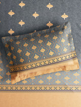 Vivara 100% Cotton King Bedsheet with 2 Pillow Covers | Grey & Yellow Floral Digitally Printed Bedsheet Set