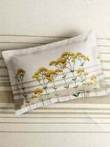 Vivara 100% Cotton King Bedsheet with 2 Pillow Covers | Grey & Yellow Floral Digitally Printed Bedsheet Set