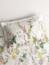 Vivara 100% Cotton King Bedsheet with 2 Pillow Covers | White Floral Digitally Printed Bedsheet Set