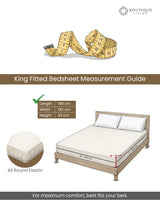 Indo Musk 100% Kasturi Cotton 200 TC King Fitted Sheet with 2 Pillow Covers | White & Yellow Floral Fitted Sheet Set