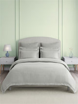 Natures Bamboo Cotton 180 TC King Bedsheet with 2 Pillow Covers | Grey  Solid Bedsheet Set