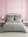 Premium Quality 100% Egyptian Cotton 1000 TC, Silver King Bedsheet with 4 Pillow Covers (Pearl Stitched), Infinity